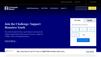 Screenshot preview of covenanthouse.org