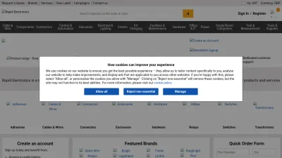 Screenshot preview of rapidonline.com