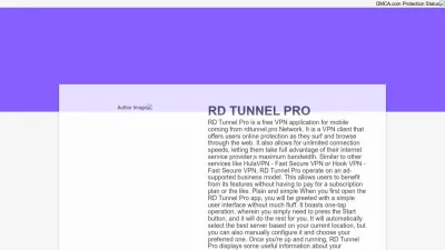 Screenshot preview of rdtunnel.pro