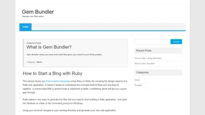 Screenshot preview of gembundler.com