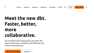 Screenshot preview of getdbt.com