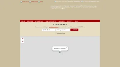 Screenshot preview of infosniper.net