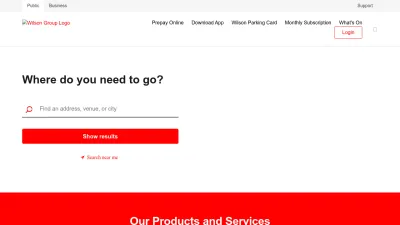 Screenshot preview of wilsonparking.com.au