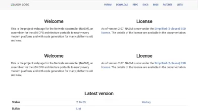 Screenshot preview of nasm.us