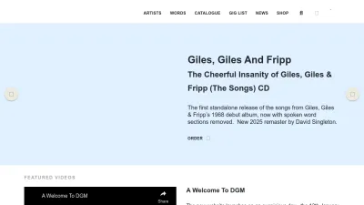 Screenshot preview of dgmlive.com