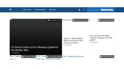 Screenshot preview of buffalorumblings.com
