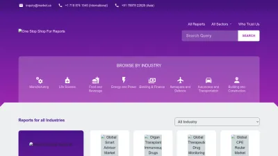 Screenshot preview of market.us