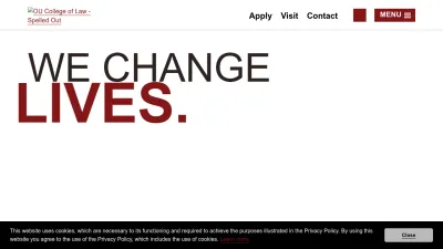 Screenshot preview of law.ou.edu