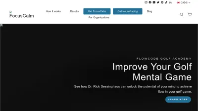 Screenshot preview of focuscalm.com