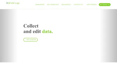 Screenshot preview of qfield.org