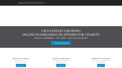 Screenshot preview of totalgiving.co.uk