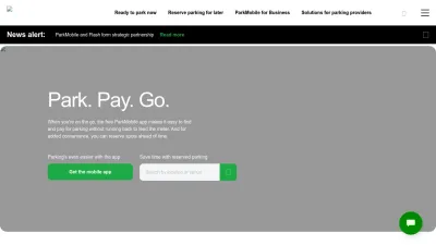 Screenshot preview of parkmobile.io