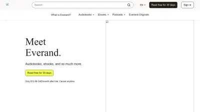 Screenshot preview of everand.com