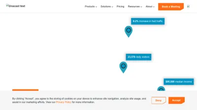 Screenshot preview of unacast.com