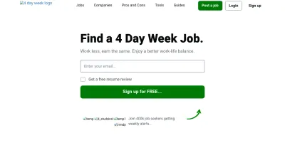 Screenshot preview of 4dayweek.io