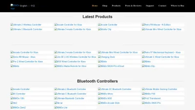 Screenshot preview of 8bitdo.com