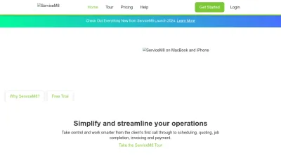 Screenshot preview of servicem8.com