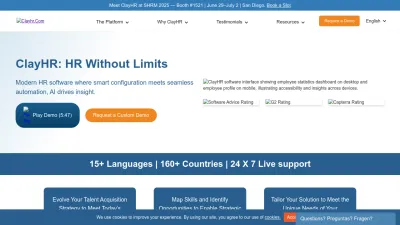Screenshot preview of clayhr.com