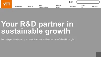 Screenshot preview of vttresearch.com