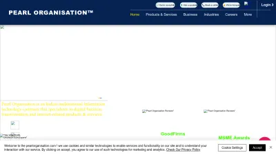 Screenshot preview of pearlorganisation.com