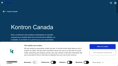 Screenshot preview of kontron.com