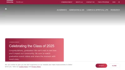 Screenshot preview of llu.edu