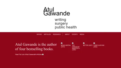 Screenshot preview of atulgawande.com