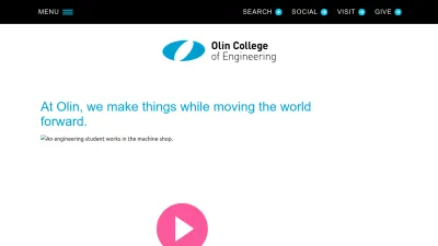 Screenshot preview of olin.edu