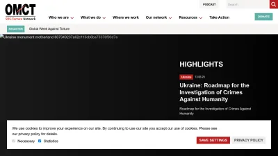 Screenshot preview of omct.org