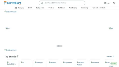 Screenshot preview of dentalkart.com