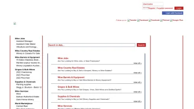 Screenshot preview of vinoenology.com