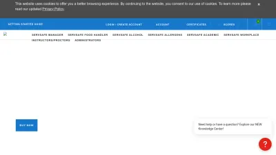 Screenshot preview of servsafe.com