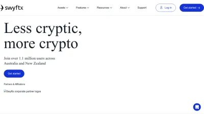 Screenshot preview of swyftx.com