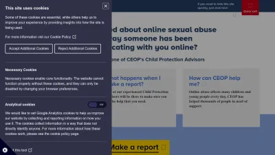 Screenshot preview of ceop.police.uk