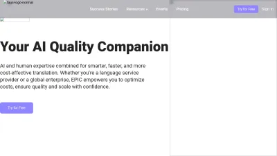 Screenshot preview of taus.net