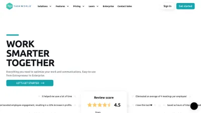 Screenshot preview of taskworld.com