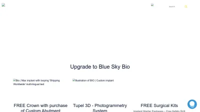 Screenshot preview of blueskybio.com
