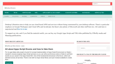 Screenshot preview of ramblings.mcpher.com