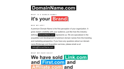 Screenshot preview of domainname.com