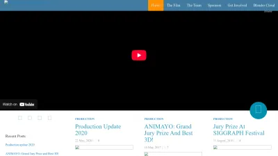 Screenshot preview of gooseberry.blender.org