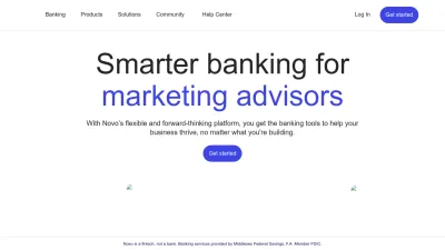 Screenshot preview of novo.co