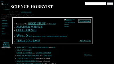 Screenshot preview of amasci.com