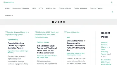 Screenshot preview of dezzain.com