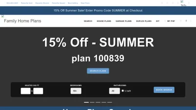 Screenshot preview of familyhomeplans.com