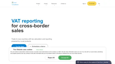 Screenshot preview of vatcompliance.co