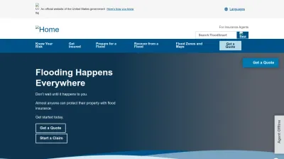 Screenshot preview of floodsmart.gov