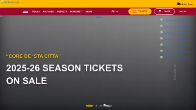 Screenshot preview of asroma.com