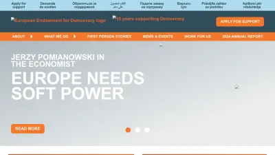 Screenshot preview of democracyendowment.eu