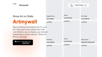 Screenshot preview of artmywall.app