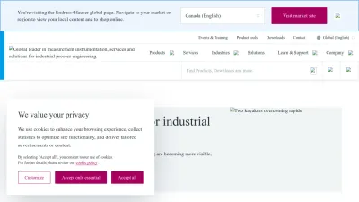 Screenshot preview of endress.com
